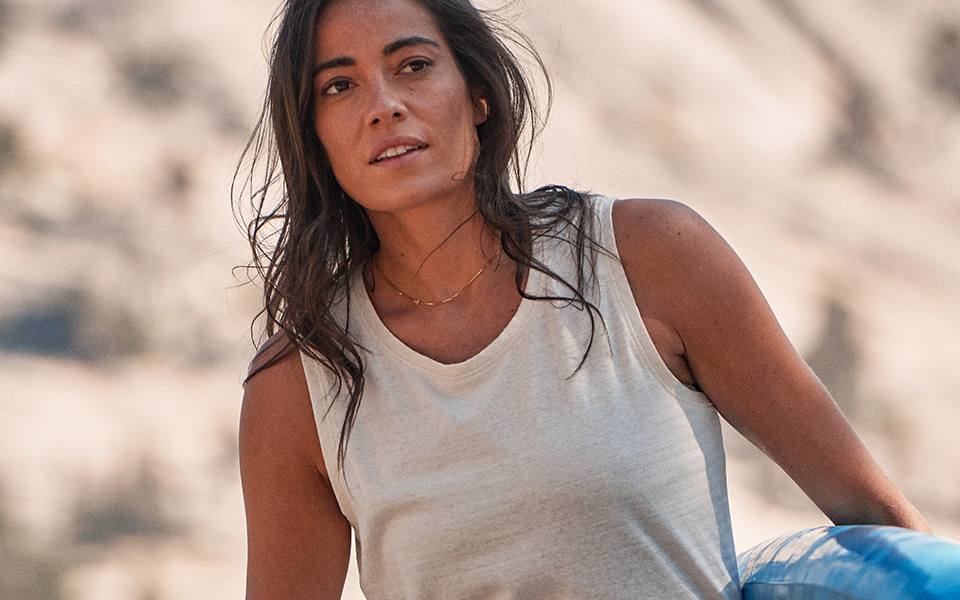 woman wearing Royal Robbins clothing