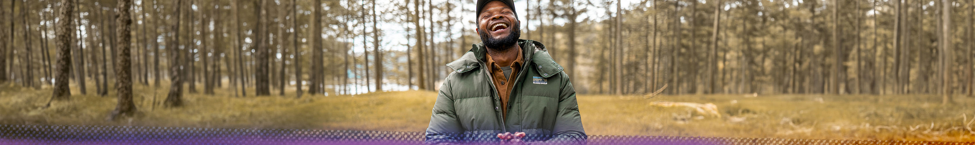 Man enjoying the outdoors