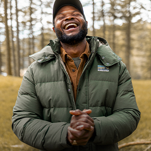 Man enjoying the outdoors