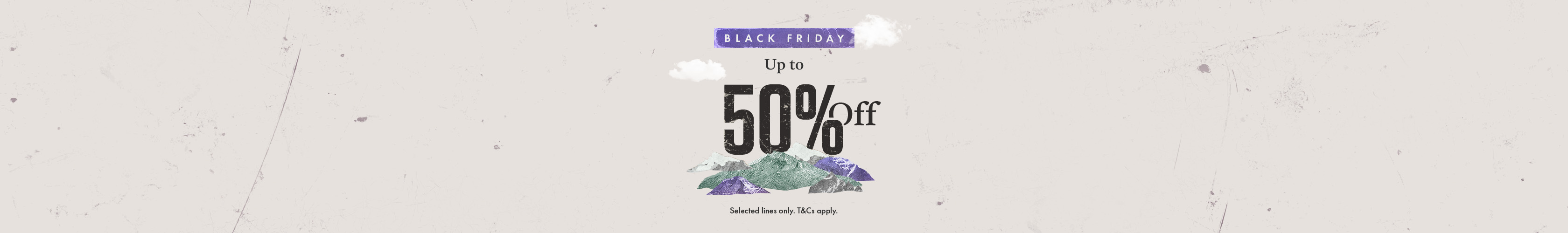 Nature landscape with black friday copy