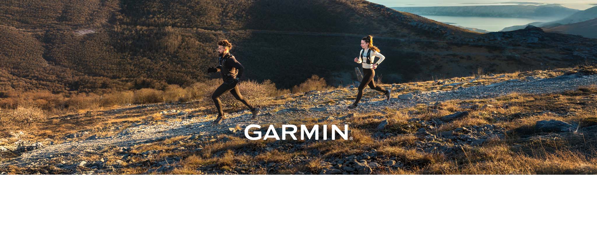 People running on a mountain