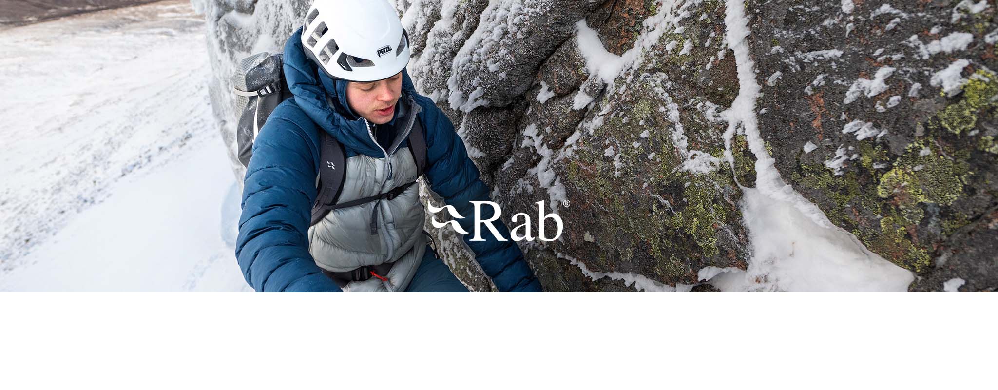 Pearson climbing a mountain