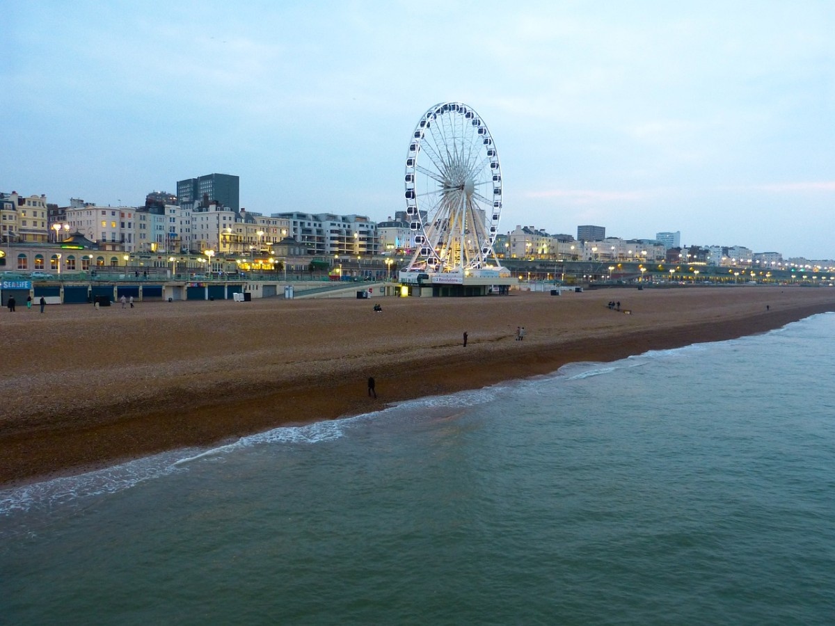 The ferris wheel on Brighton Beach 