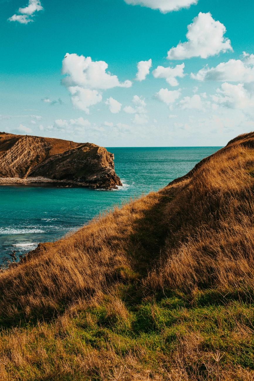 The cliffs of Durdle Door Beach