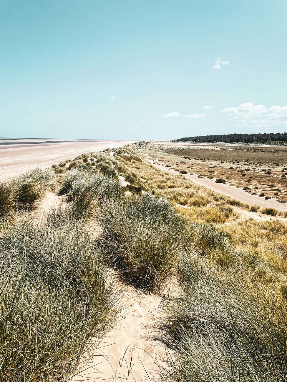 Holkham beach sand dunes