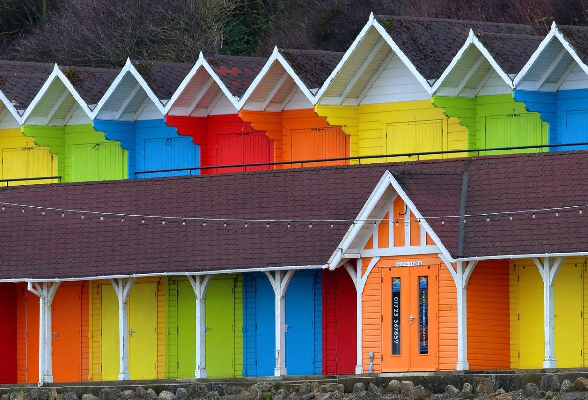 Beach huts on Scarborough Beach