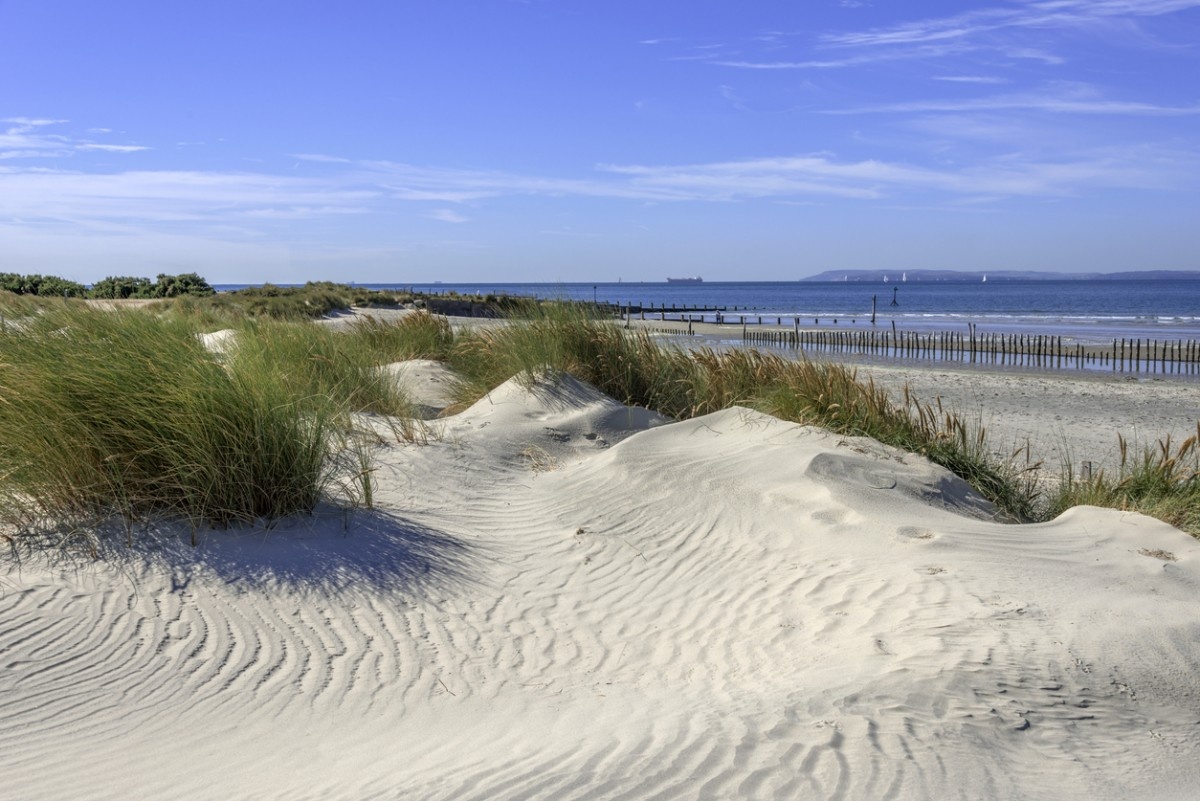 The sand dunes at West Wittering Beach