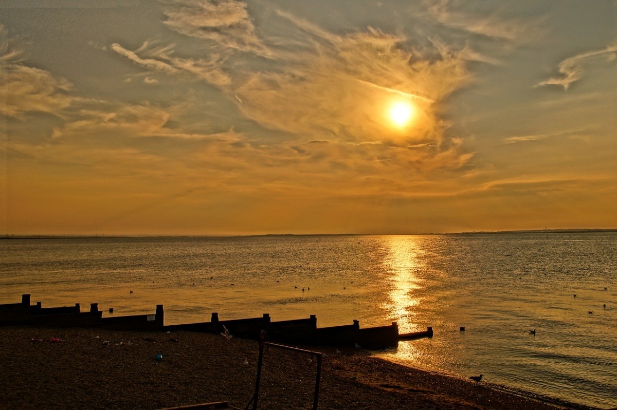 Sunset at Whistable Beach