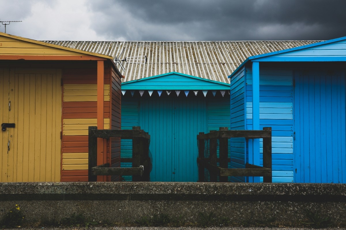 Whistable Beach beach huts