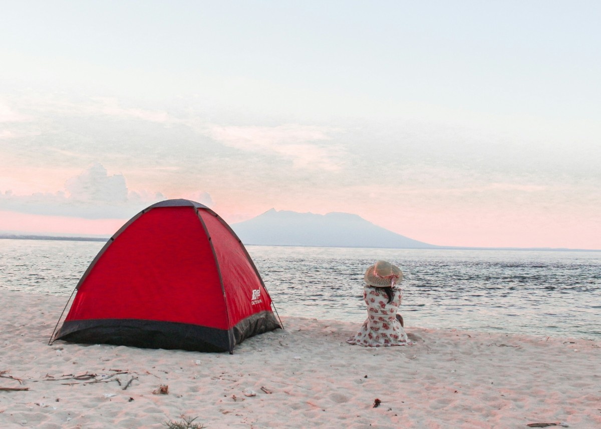 Camping on the beach