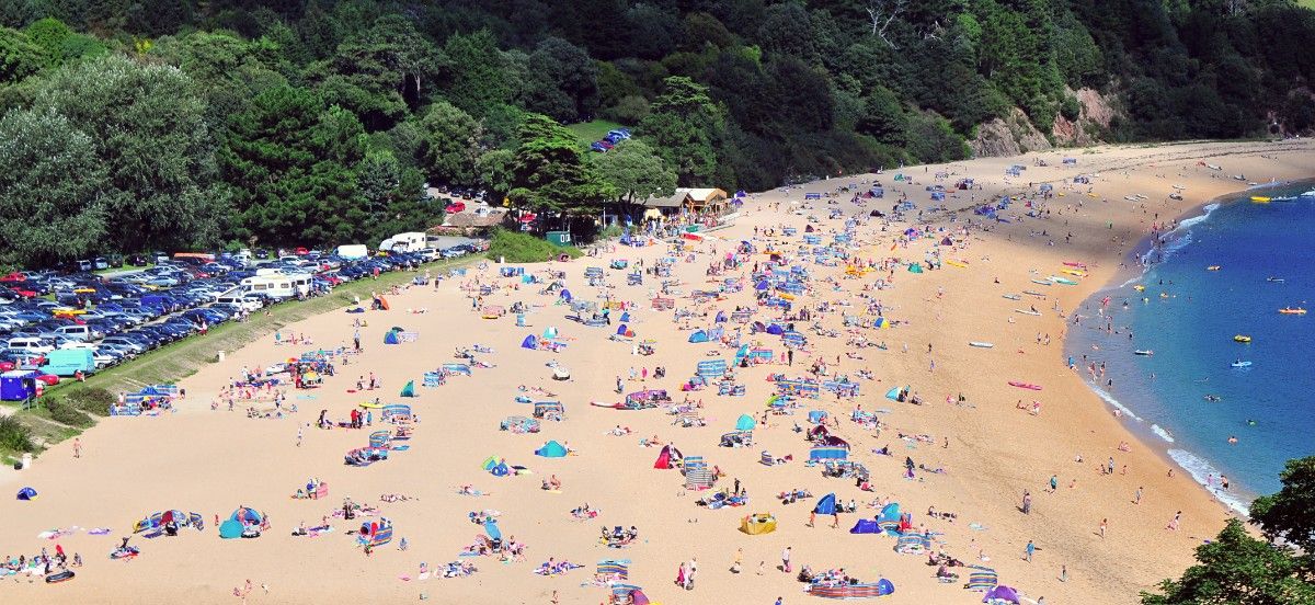 Blackpool beach in Devon 