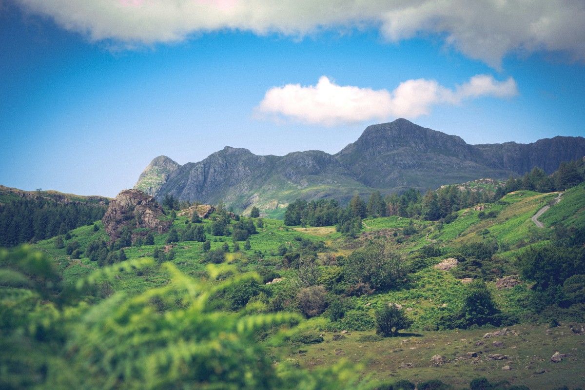 An image of the mountains in Great Langdale