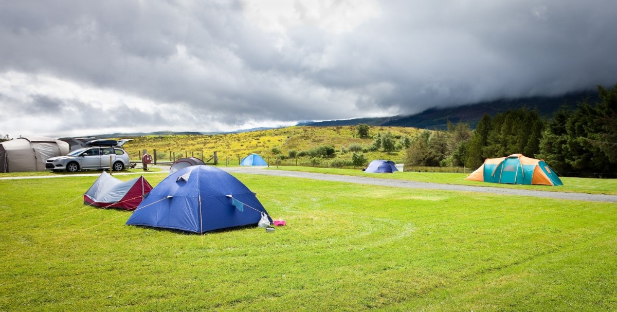 A campsite on the Isle of Skye