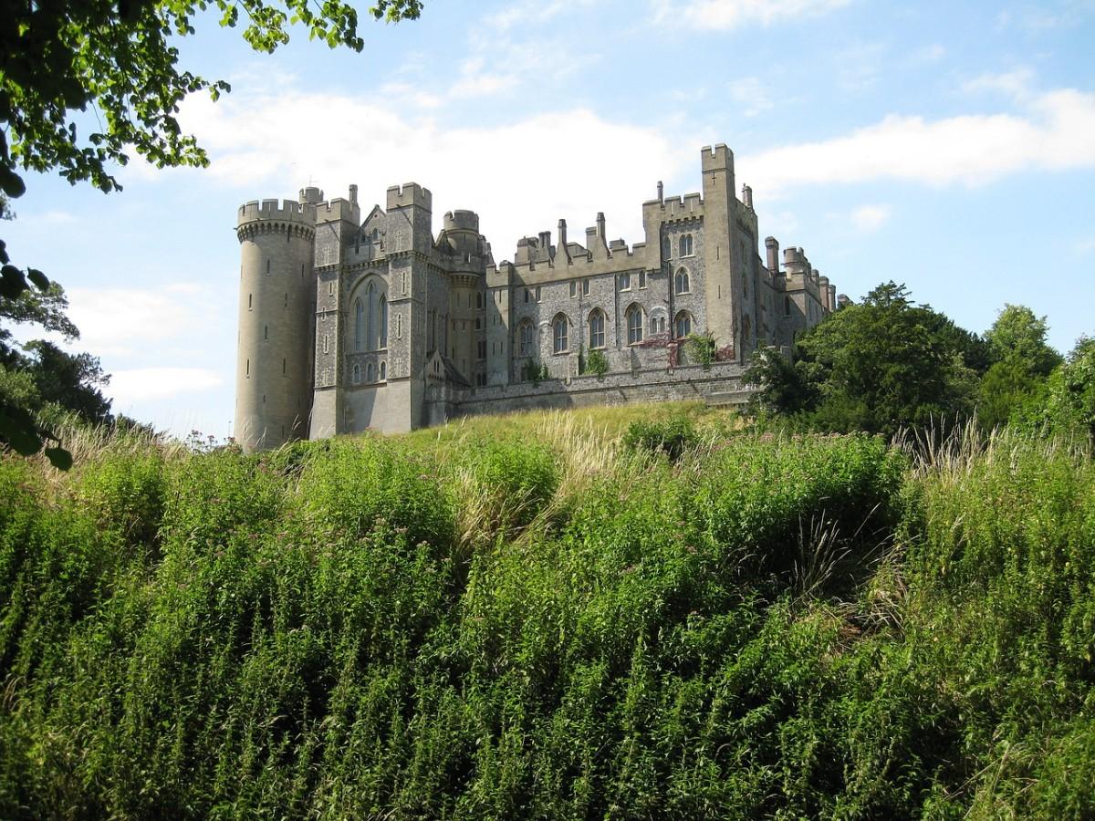 Arundel Castle on the hill  