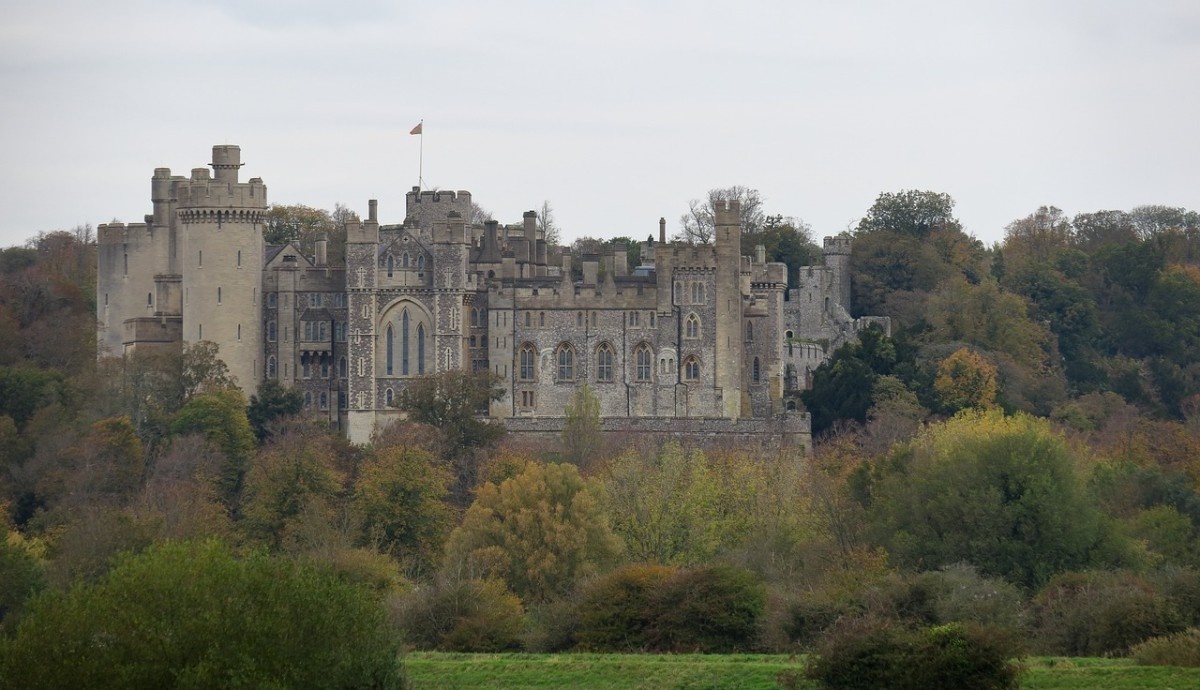 Arundel Castle on the hill  