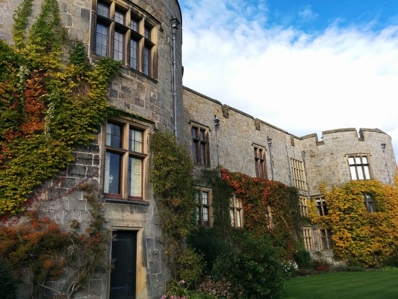 The walls of Chirk Castle