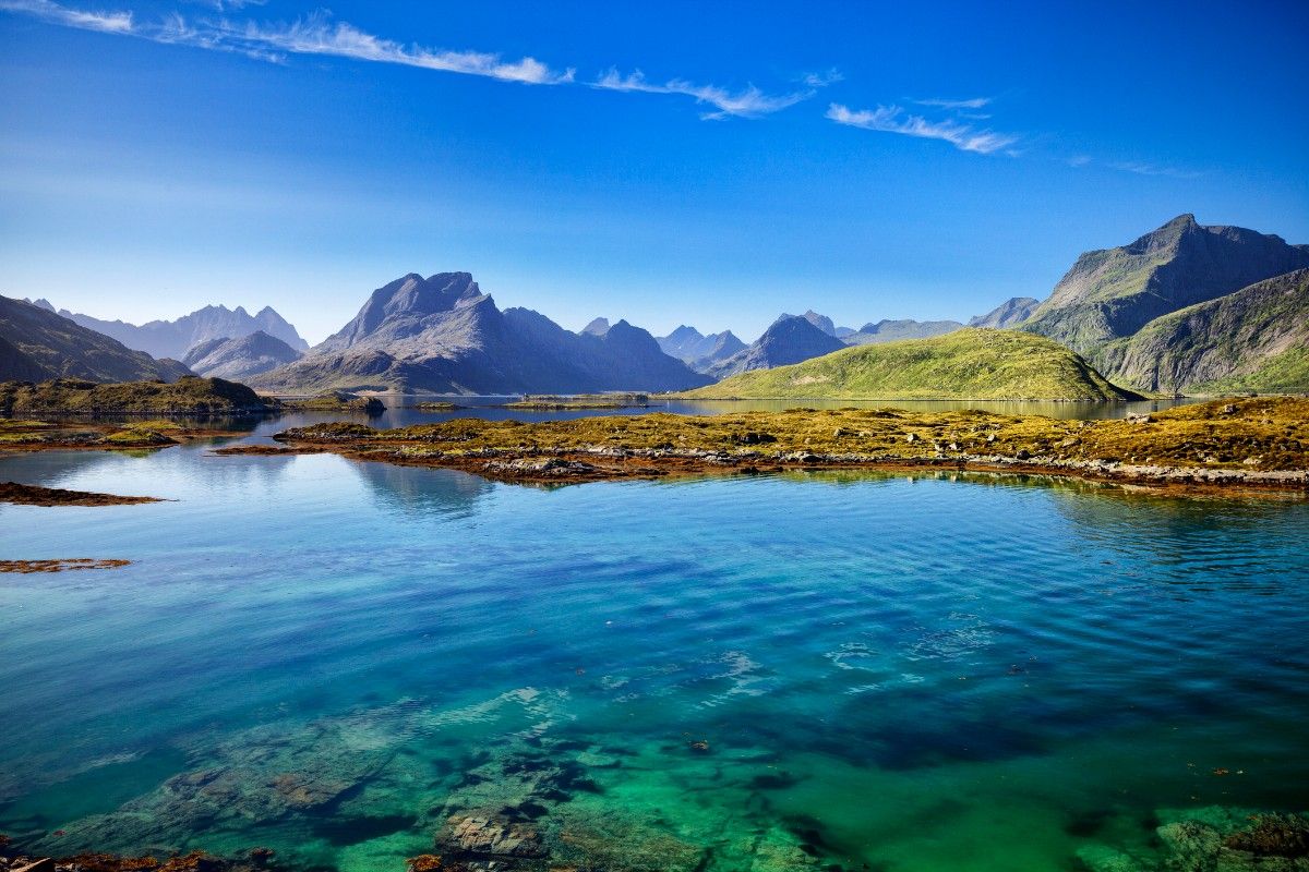 A lake on the Lofoten Islands