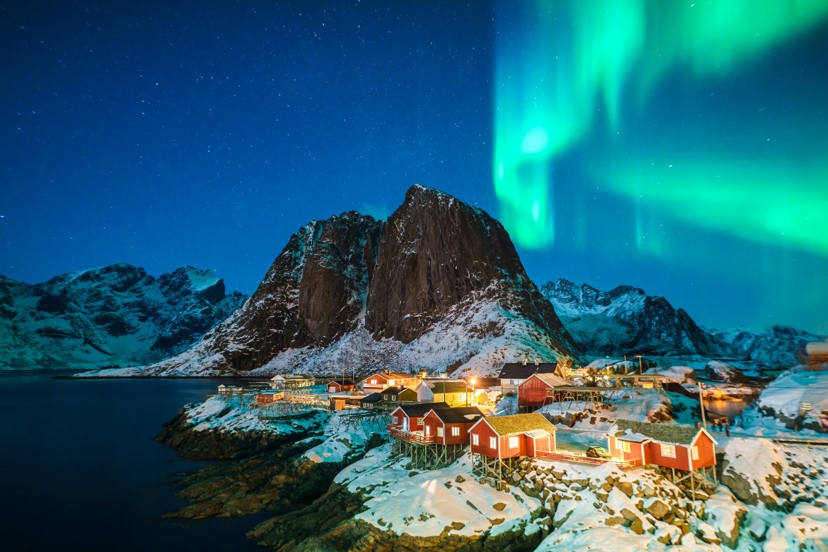 The Northern Lights over the Lofoten Islands