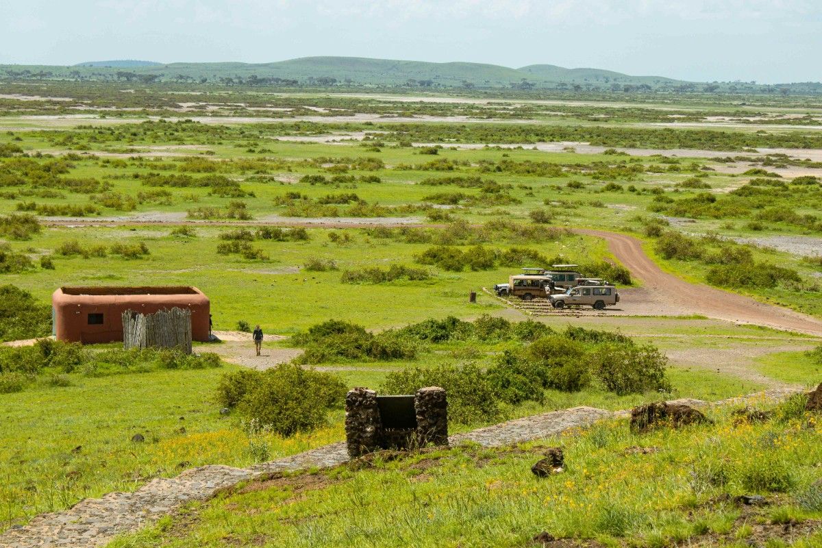 The landscape of Amboseli National Park 