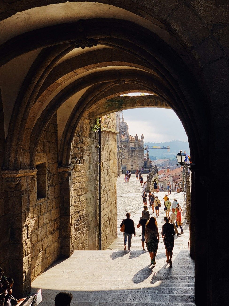 An archway leading through El Camino de Santiago