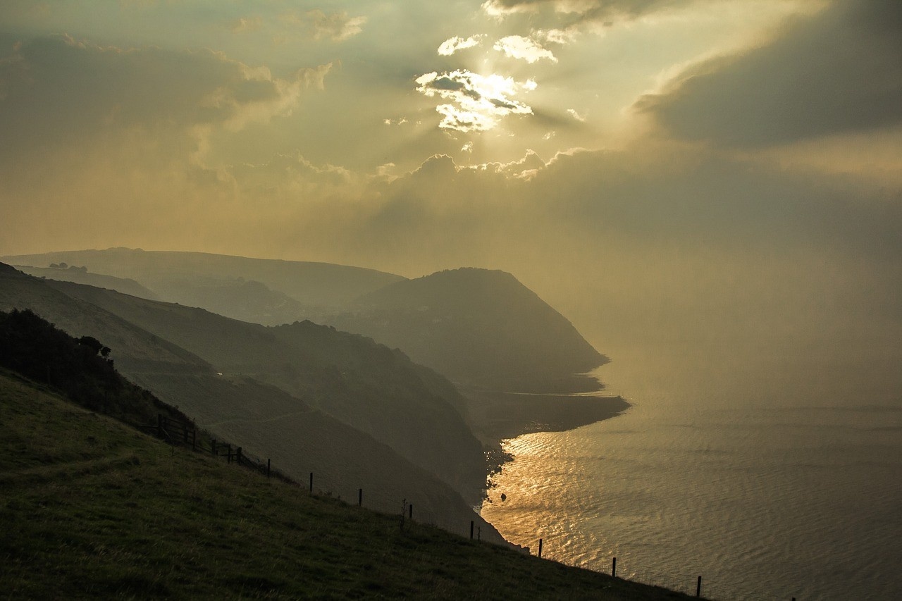 The Exmoor National Park coastlime