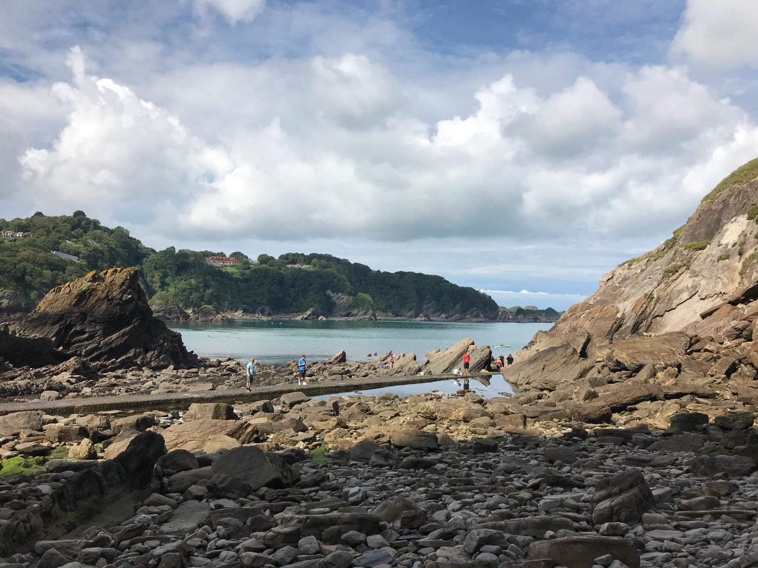 Ilfracombe, Devon. The coastline of the Exmoor National Park 