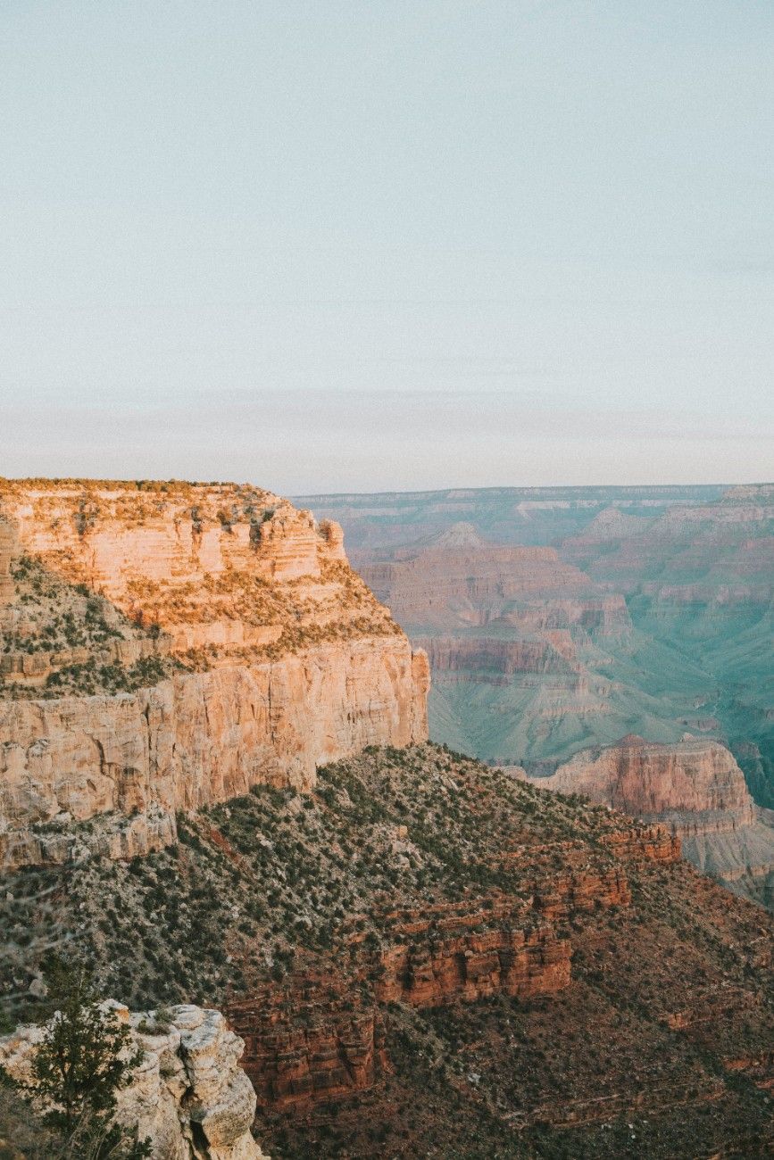 The rock formations of Grand Canyon National Park 