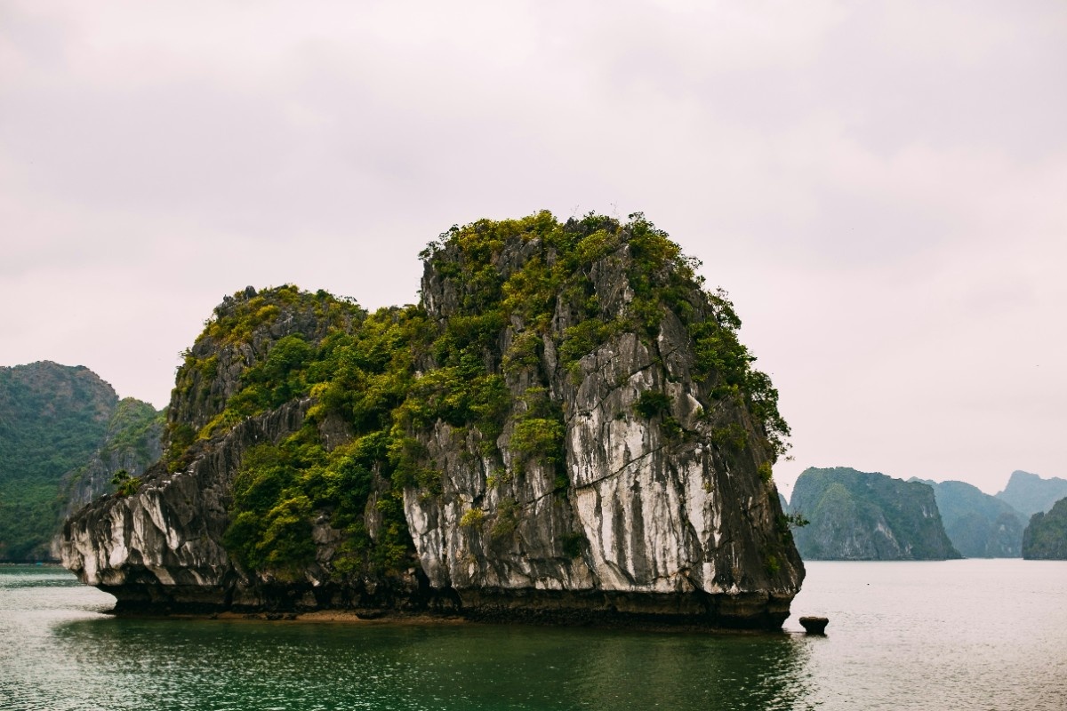 A rock formation in Ha Long Bay, Vietnam