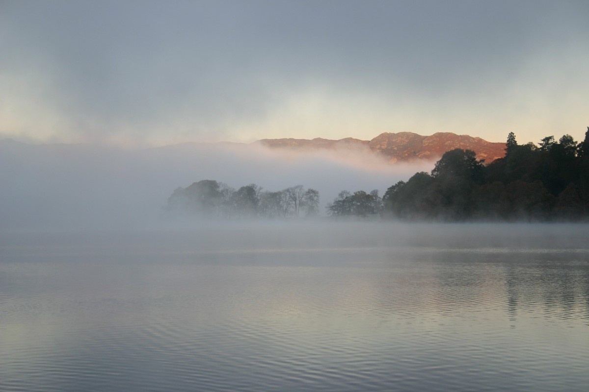 Lake Windermere in the fog