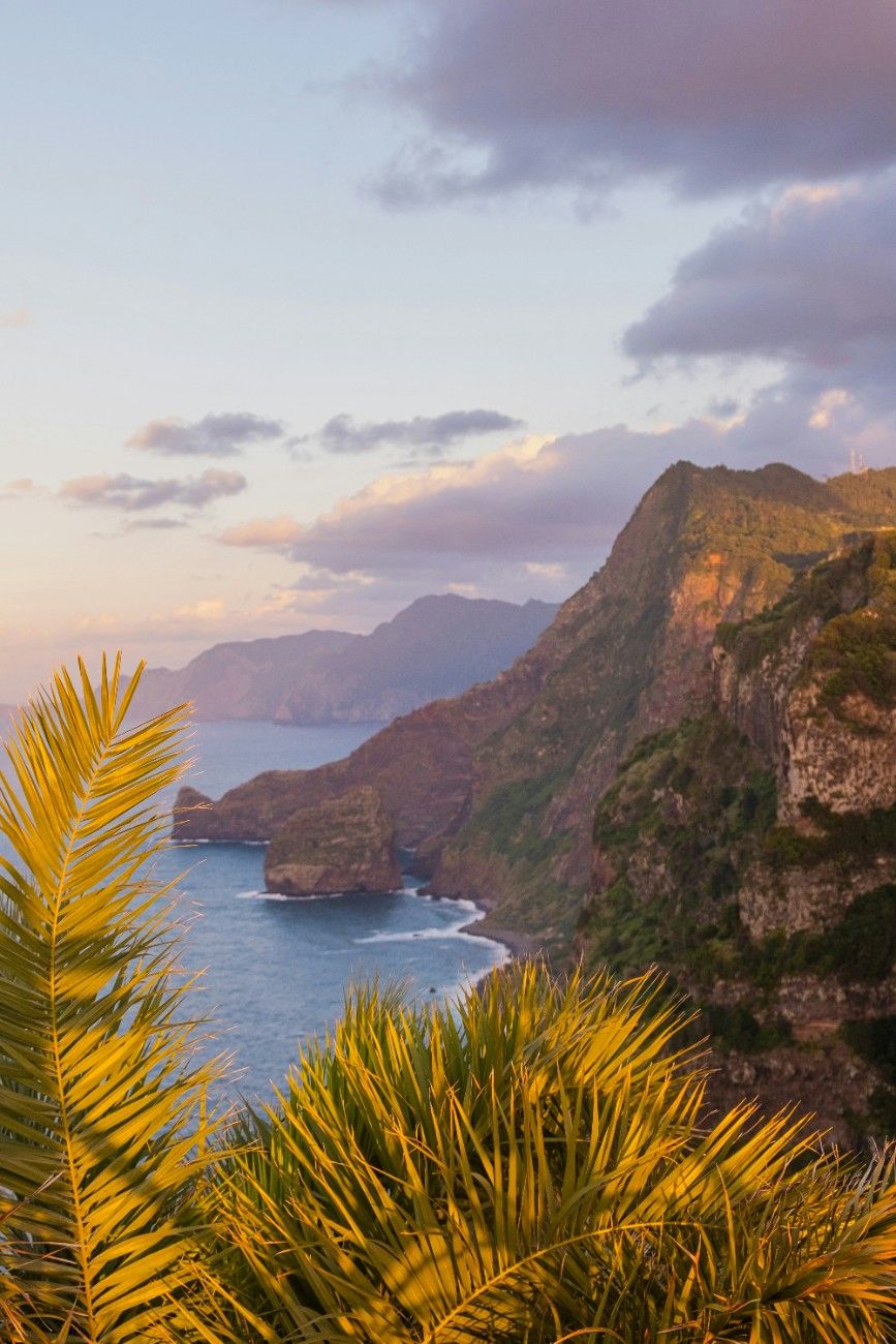 A view of the sea from above in Madeira