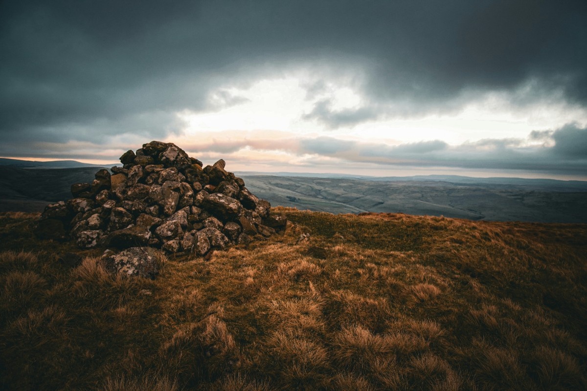 Part of Hadrian's Wall in Northumberland 