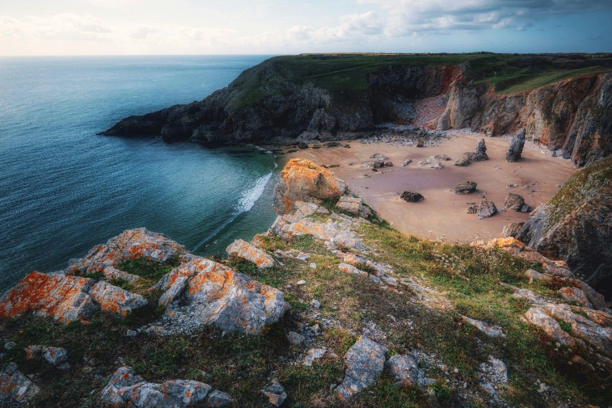 A hidden beach on The Pembrokeshire Coast Path