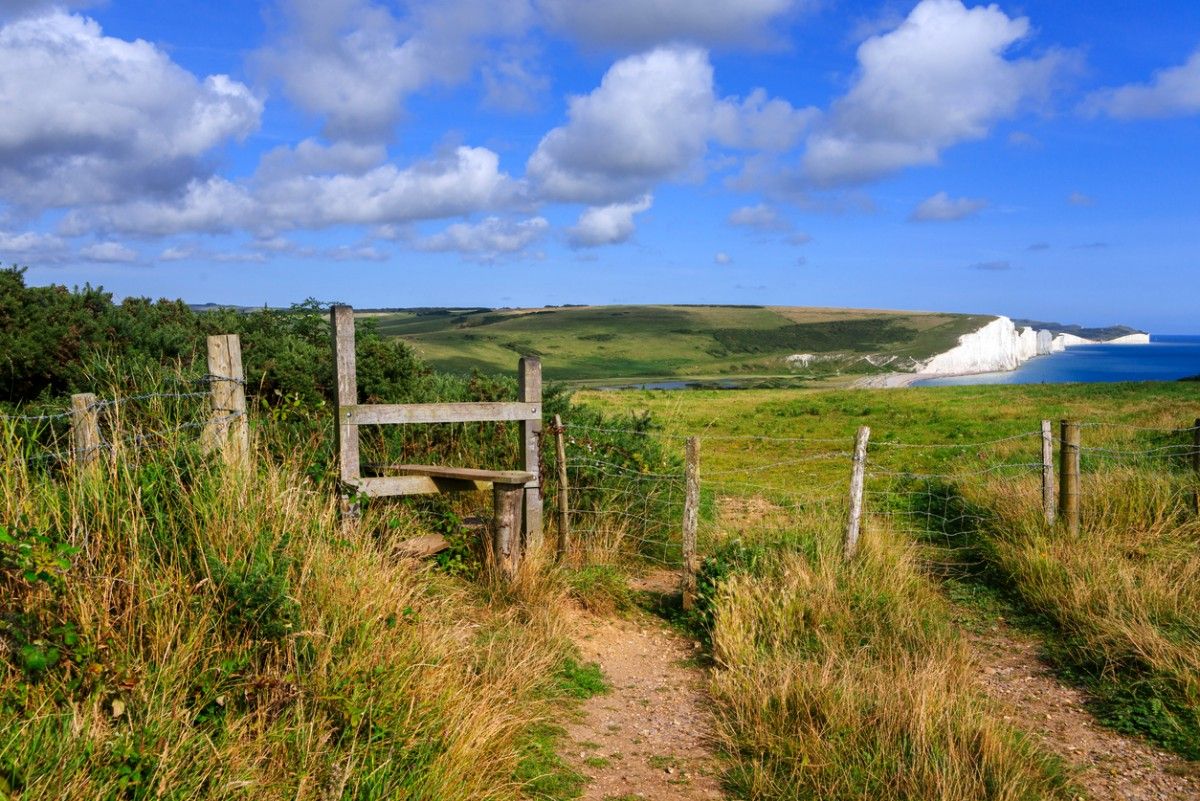 A stile on the South Downs Way