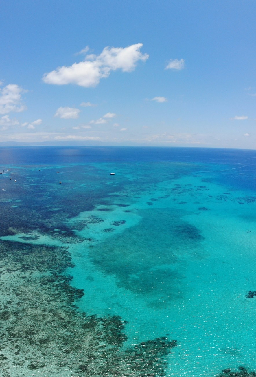 The Great Barrier Reef from above