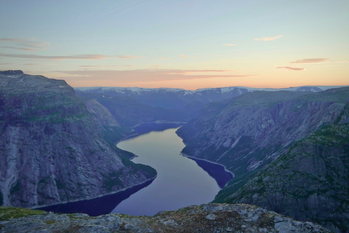 The lake from Trolltunga 