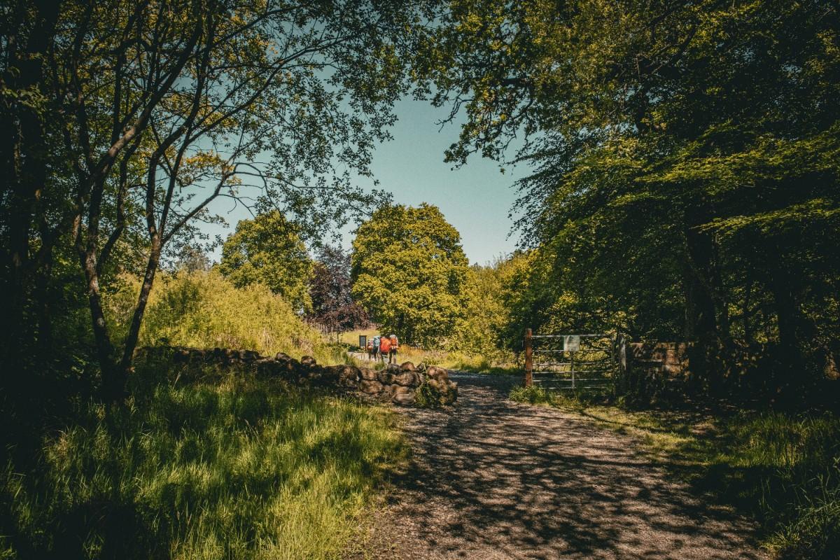 Two hikers on the West Highlands Way