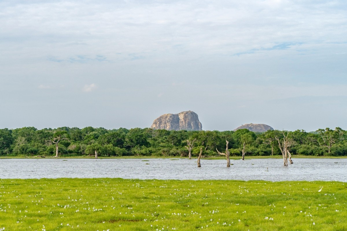 A mountain in the distance in Yala 