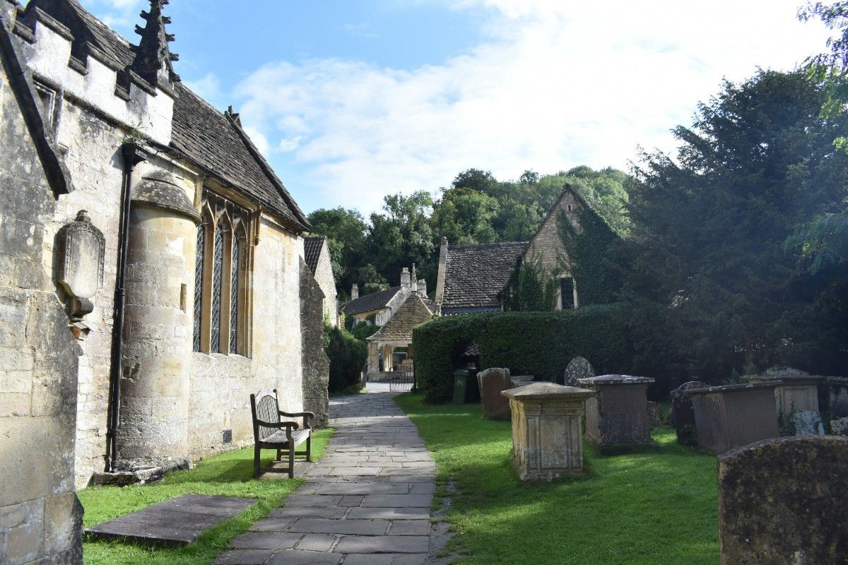 A churchyard in Castle Combe 