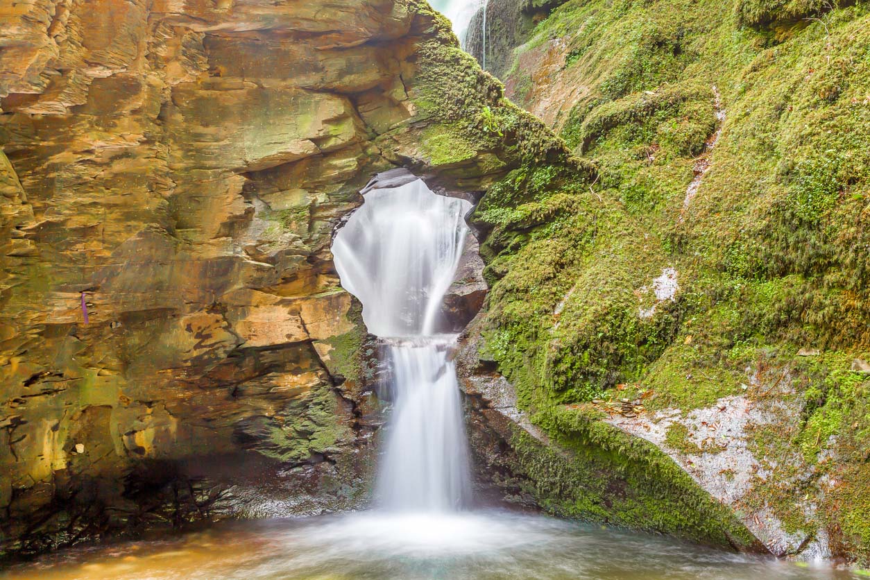 An image of St Nectan's Waterfall. 