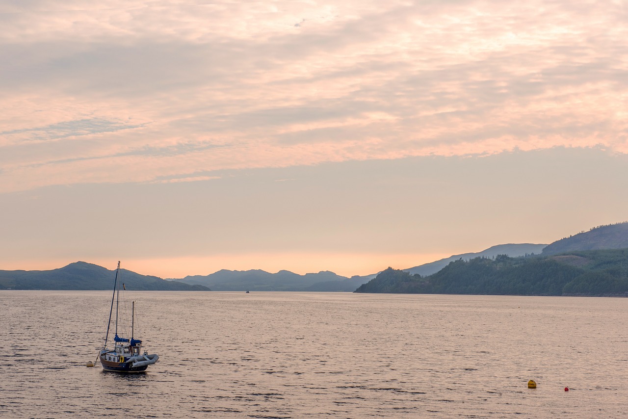 sunset on loch fyne