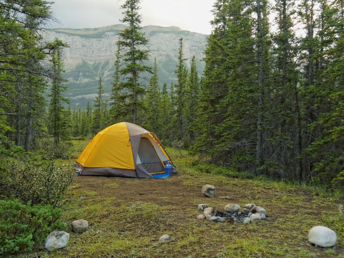 camping at Jasper National Park