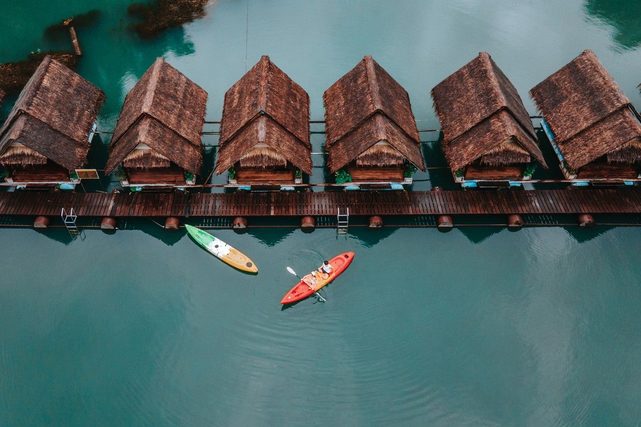 Floating Bungalows in the Khao Sok National Park