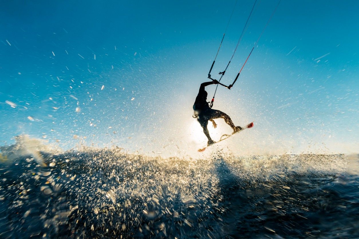 kitesurfing