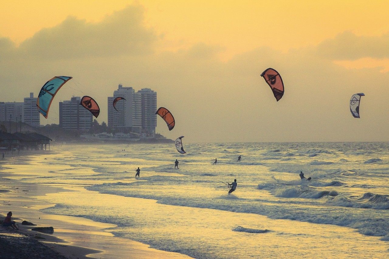 kitesurfing