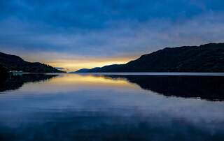 Various views of Loch Ness from the shores of Fort Augustus in the Scottish Highlands.  Loch Ness is a large freshwater loch in the Scottish Highlands extending for approximately 37 kilometres (23 miles) southwest of Inverness to Fort Augustus in the south.