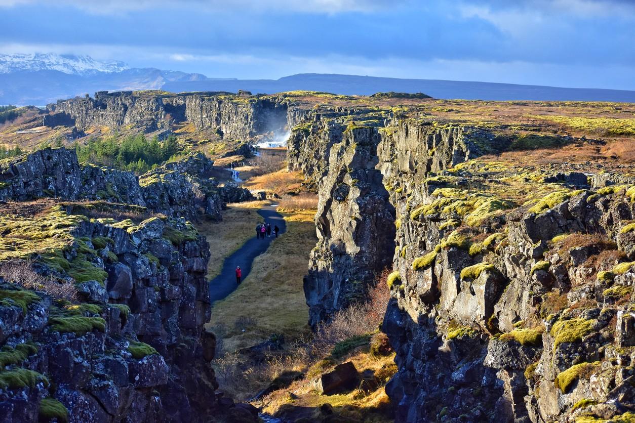 Oxararfoss Waterfall 